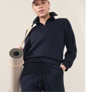 Athleta Allure 1/4 zip sweatshirt